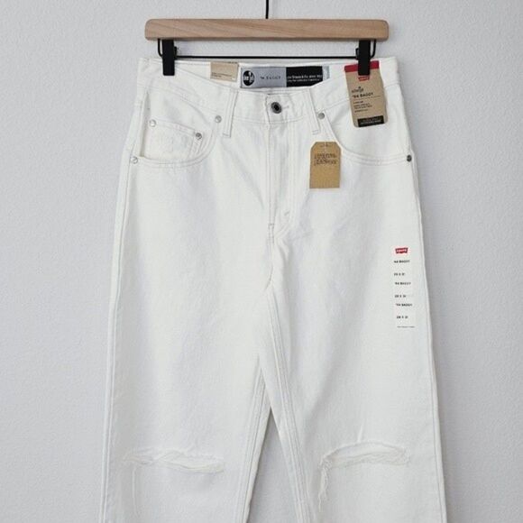 New! Levi's '94 Baggy 90s Straight Leg Distressed Mid High Waist Loose Fit Jeans - Picture 6 of 16